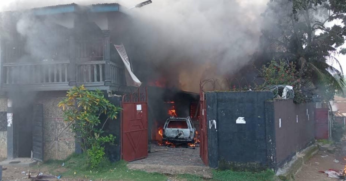 APC Office Reportedly Set on Fire in Bo