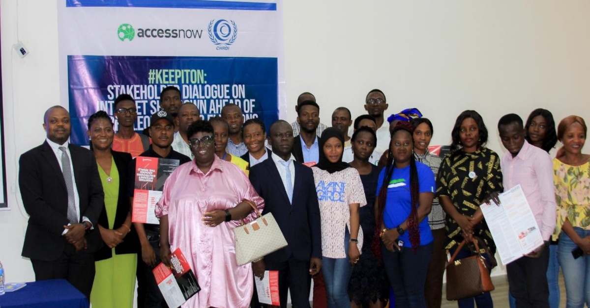 CHRDI, Access Now Hold Dialogue on Internet Shutdowns Ahead of Sierra Leone’s Elections