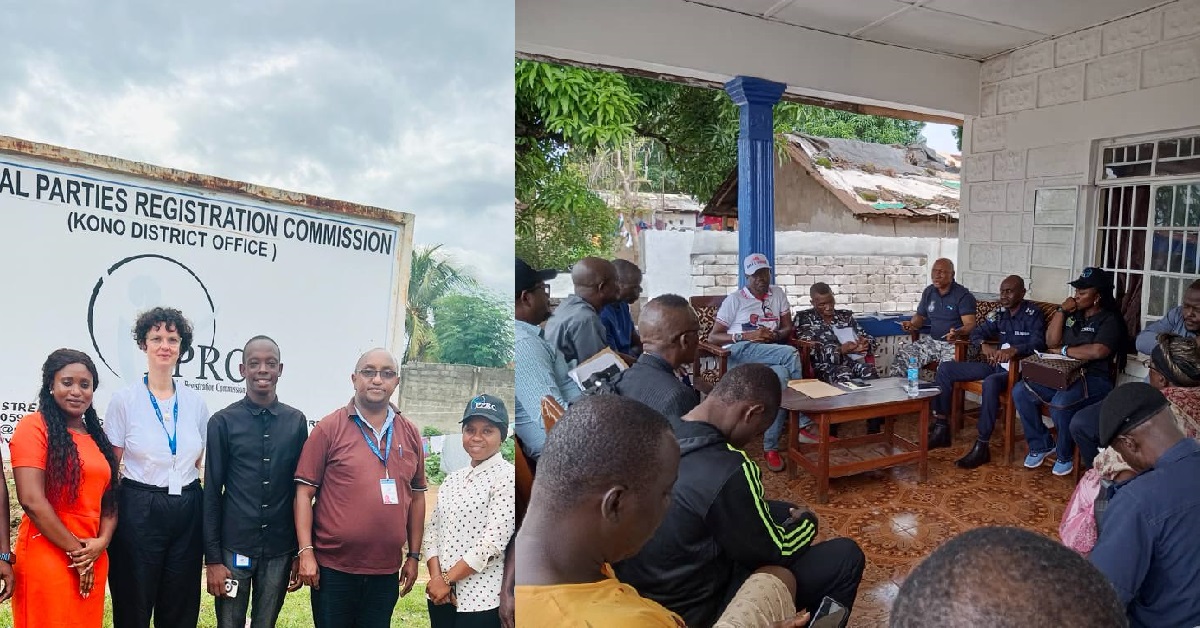 Carter Center Election Observers Visits PPRC in Kono