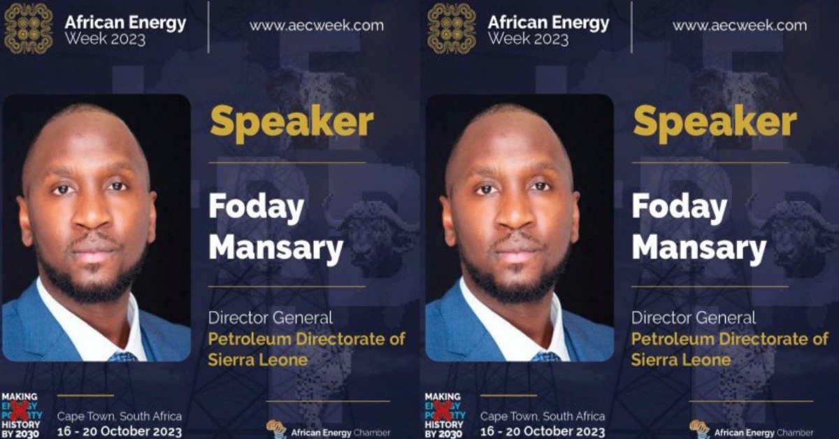 Sierra Leone’s Petroleum Directorate Foday Mansary to Discuss Frontier Exploration at African Energy Week