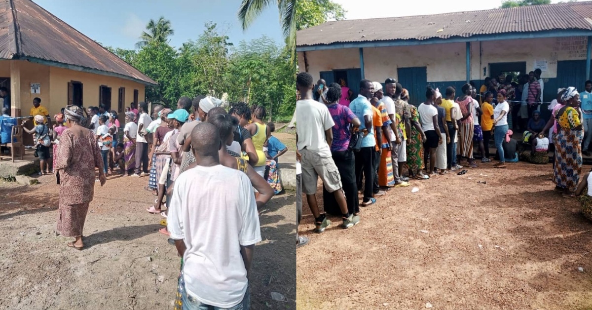 2023 Elections: Voting in Moyamba District Marred With Delay, Poor Sitting Conditions