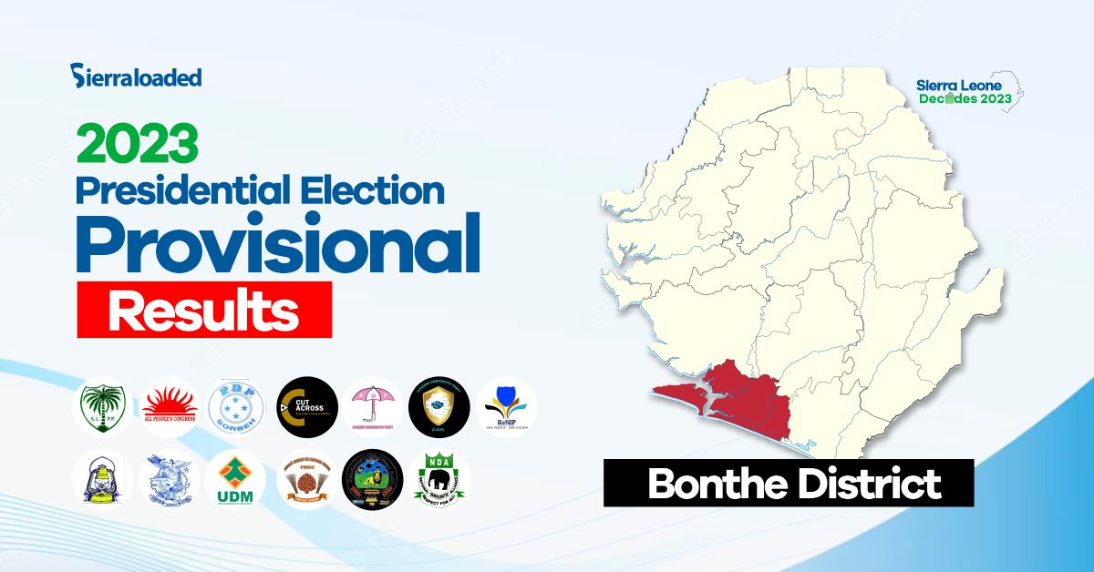 Sierra Leone Elections 2023: Provisional Results From Bonthe District