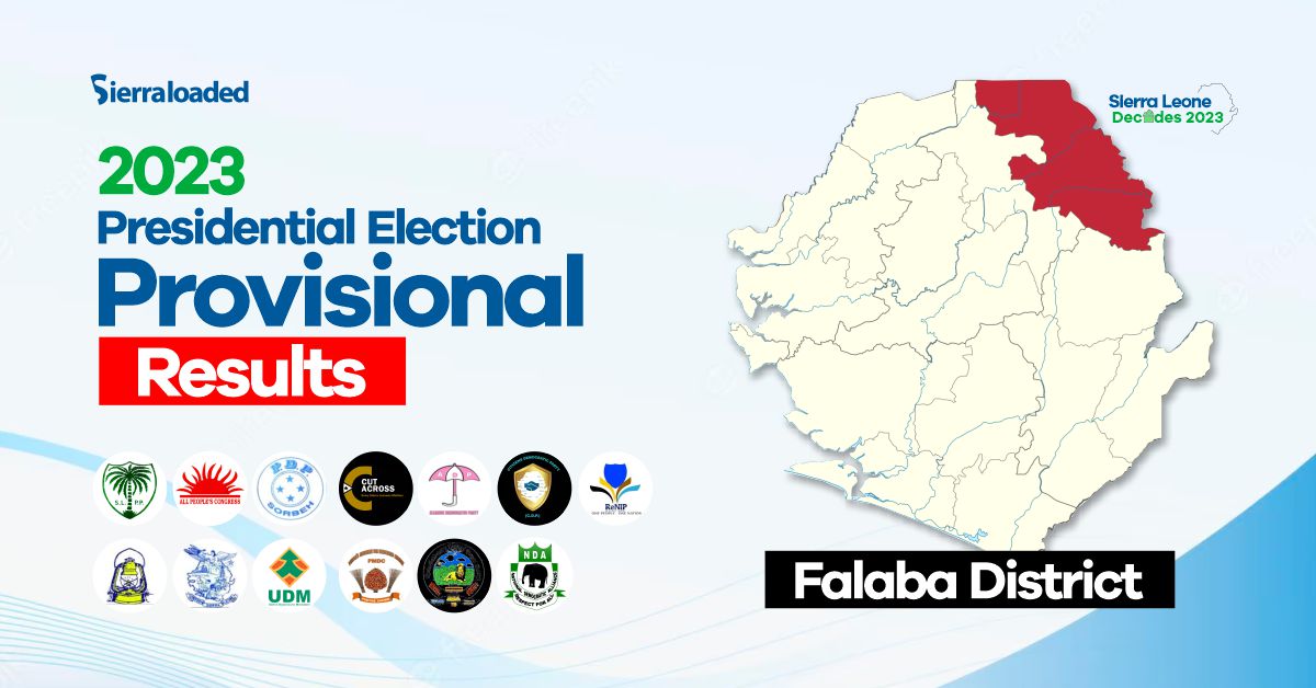 Sierra Leone Elections 2023: Provisional Results From Falaba District