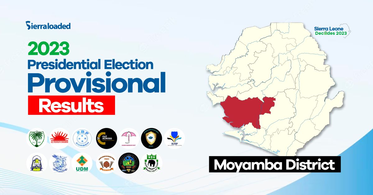 Sierra Leone Elections 2023: Provisional Results From Moyamba District