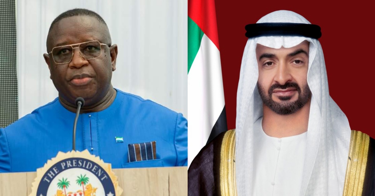 President Bio Extends Condolences to UAE President Mohamed Bin Zayed