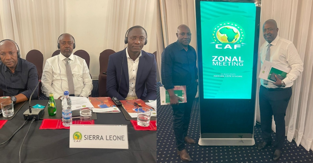 SLFA President Joins WAFU Zone A Members in High-Level Meeting With CAF President