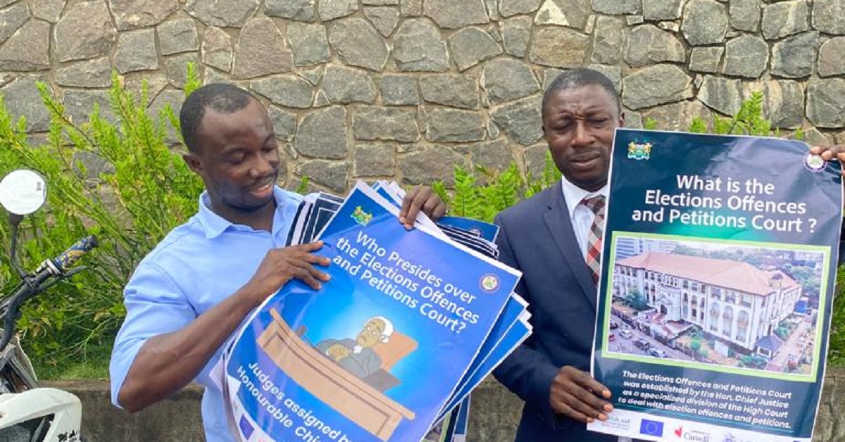 Judiciary of Sierra Leone Boosts Sensitization Efforts With Distribution of IEC Materials in Eastern Region