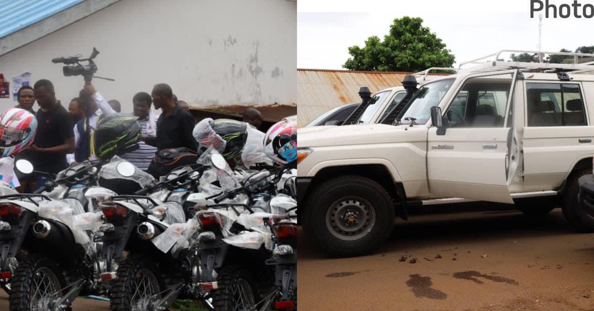NaCSA Boosts Labour Ministry With Vehicles And Motorbikes