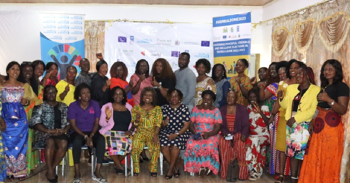 UN Women in Sierra Leone Offers Technical Support to All Political Parties Women Association