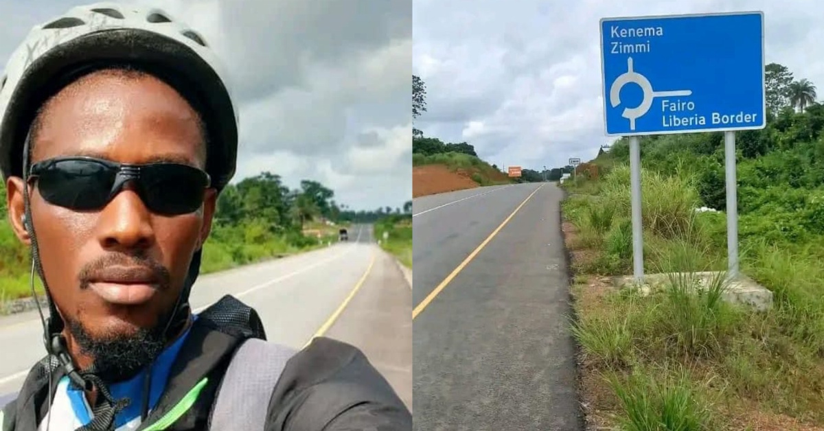 Sierra Leonean Film Editor Completes Cycling Trip to 4 West African Countries