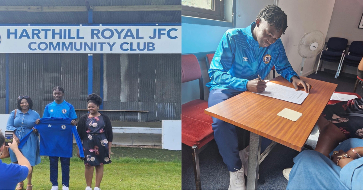 Sierra Leonean UK-Born Signs First Contract With Harthill Royal FC