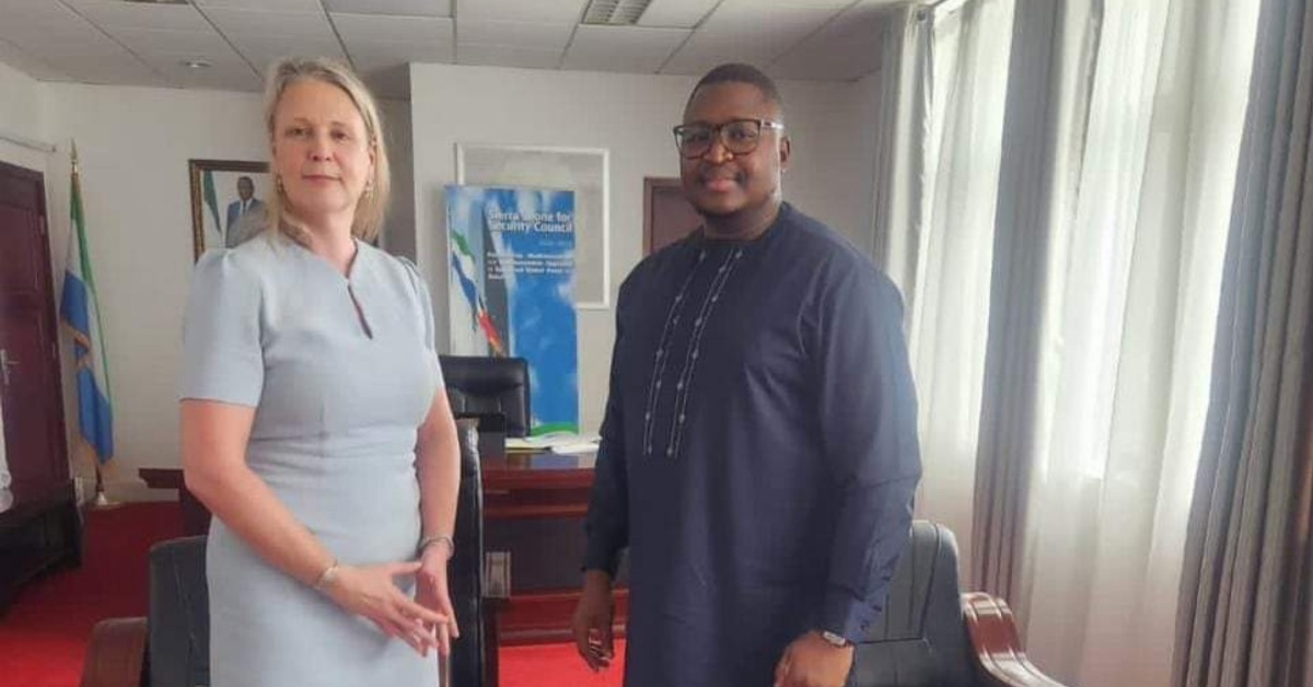 British High Commissioner Lisa Chesney, Initiates Diplomatic Talks With Minister of Foreign Affairs