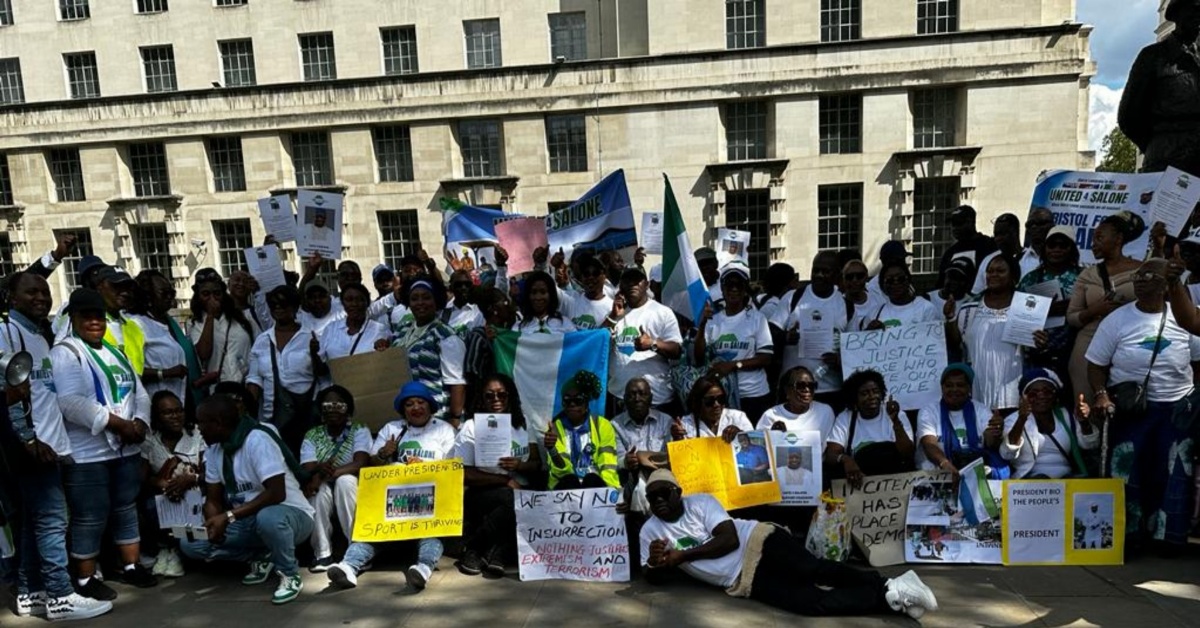 Sierra Leoneans in UK Rally in Solidarity For President Bio’s Vision