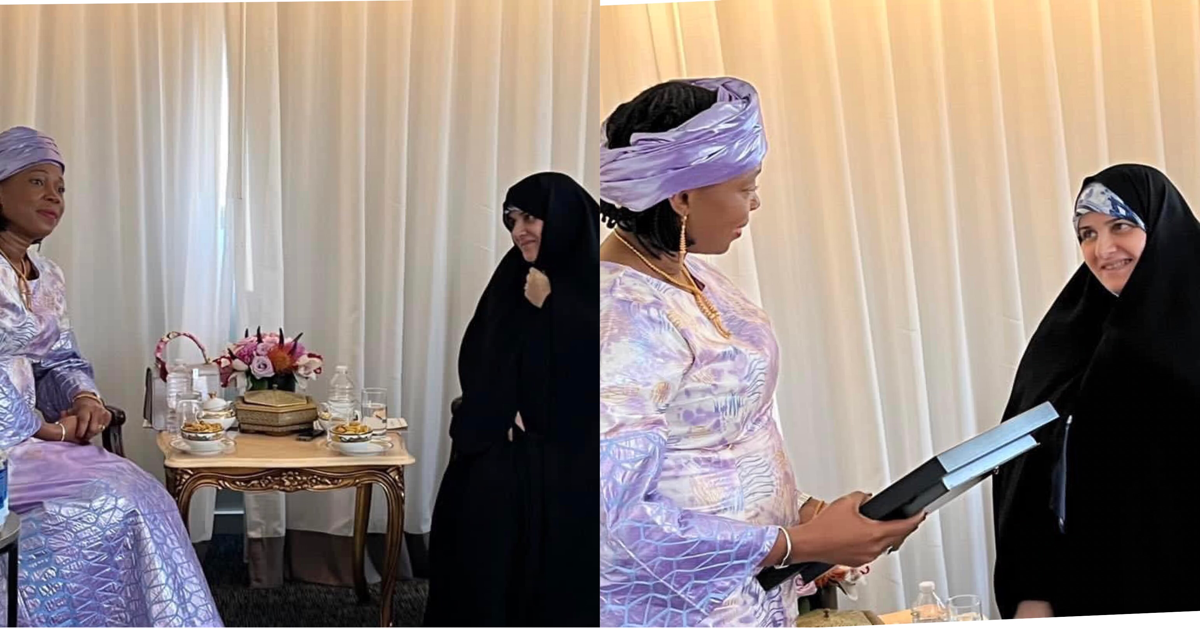 First Lady Fatima Bio Meets With First Lady of Iran