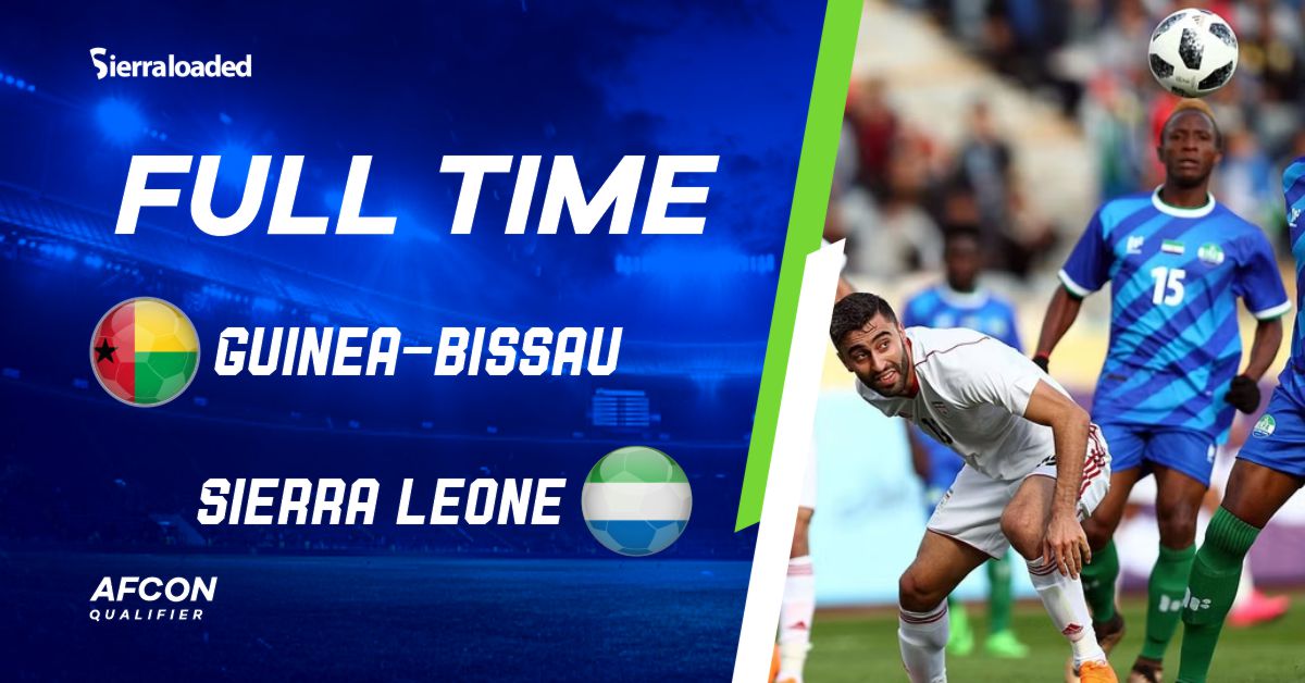 BREAKING: Guinea Bissau Defeats Leone Stars to Wrap-Up AFCON Qualifiers