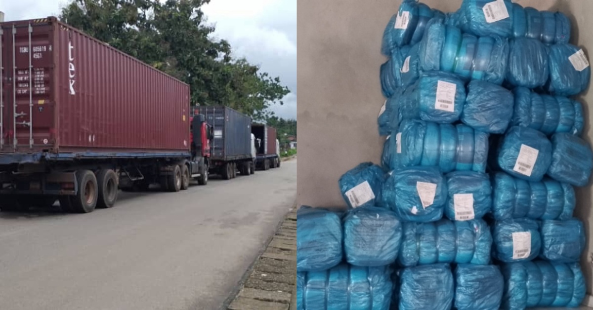 Pujehun Government Hospital Receives Six 40ft Container Trucks of Insecticide Treated Bed Nets