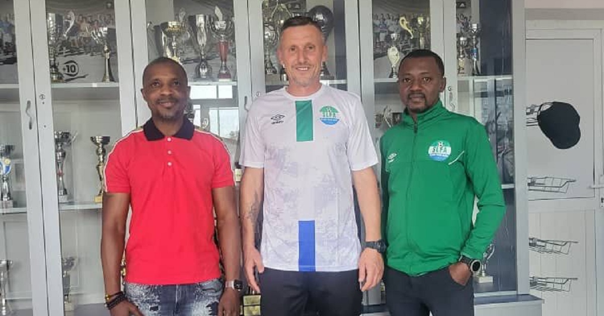 Two SLFA Youth Pioneers Engage Former Romania International Player