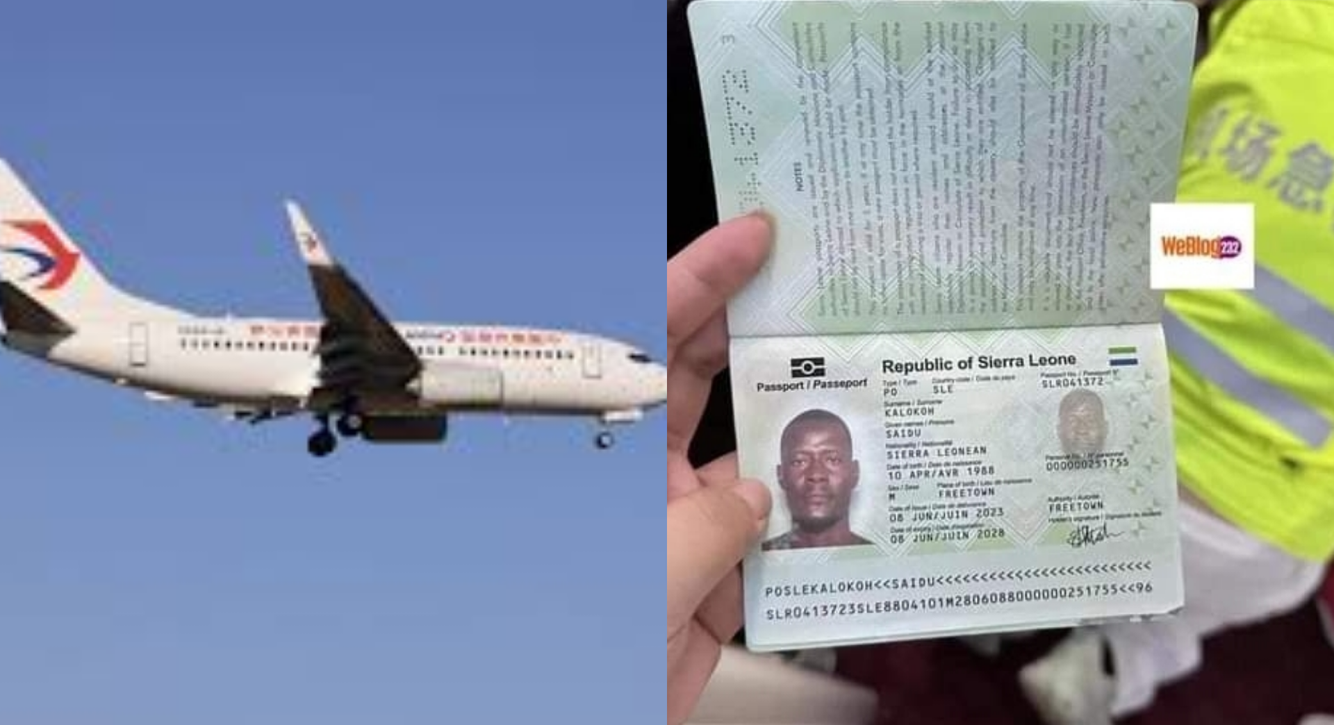 Sierra Leonean Man Found Dead in Plane Toilet