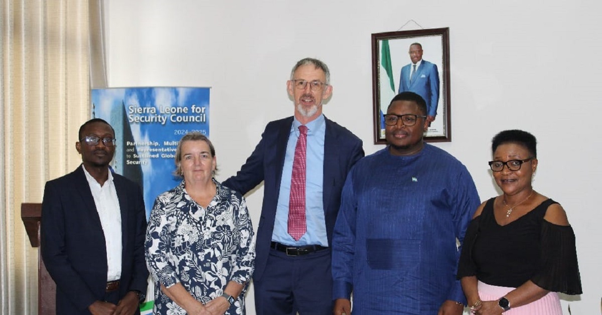 Sierra Leone’s Foreign Affairs Minister Receives Letter of Credentials From Ireland Ambassador