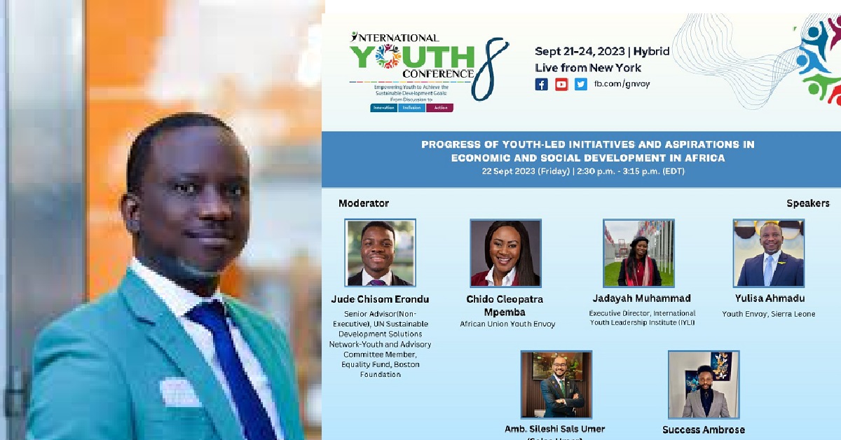 Sierra Leone’s Youth Envoy to Speak at The International Youth Conference in New York