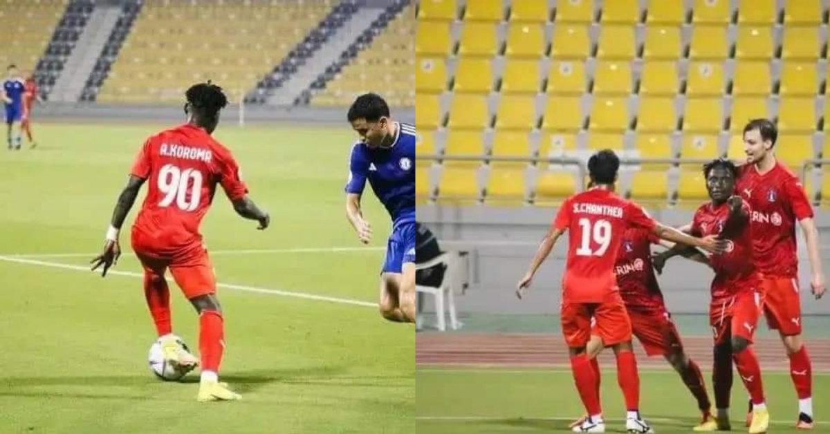 Leone Stars Midfielder, Alhassan Koroma Nets Vital Goal For Qatari Club Al Shahania