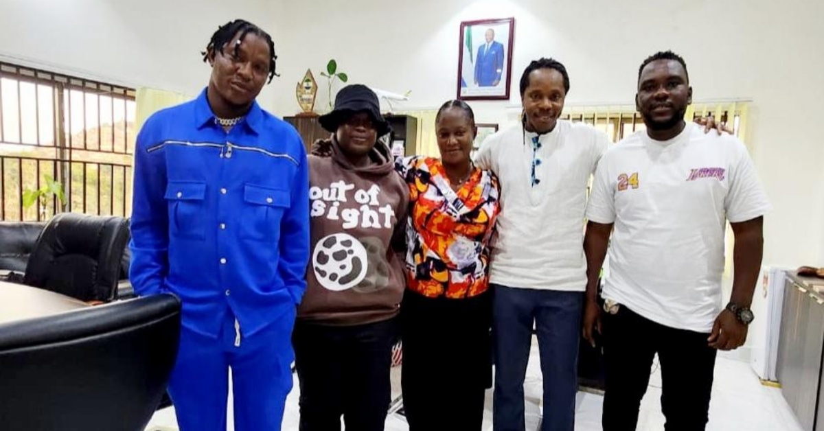 Sierra Leonean Entertainers Pay Courtesy Call on Chief Minister David Sengeh