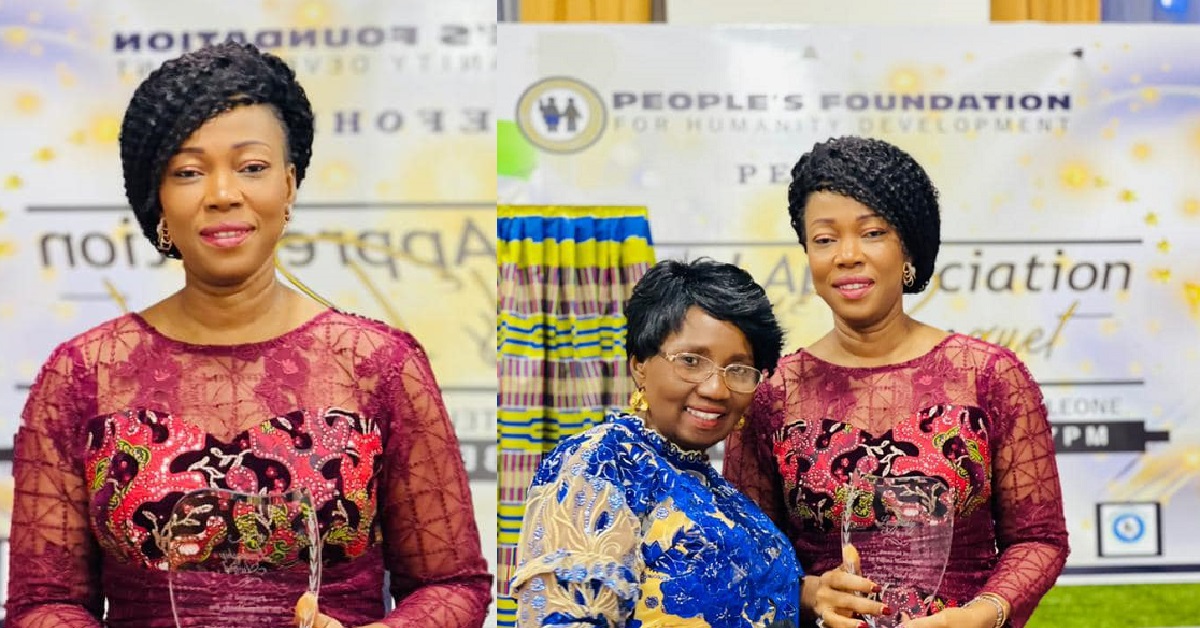 First Lady Fatima Bio Receives Leadership Award at Human Development Event