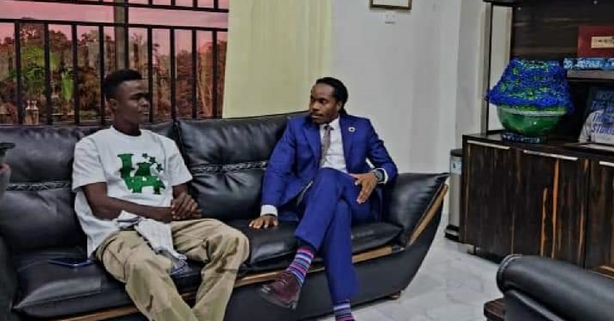 Fast-Rising Singer, Incredible JJ Meets Chief Minister Sengeh at State House