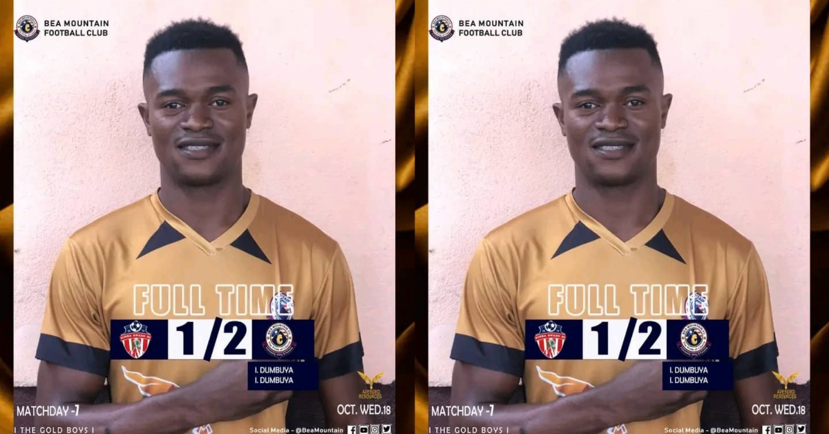 Former East End Lions Striker, Ishmael Dumbuya Nets Two Goals For New Club in Liberia