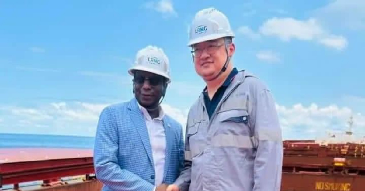 Deputy Minister of Mines Umaru Napoleon Koroma, Commends Leone Rock Metal Company