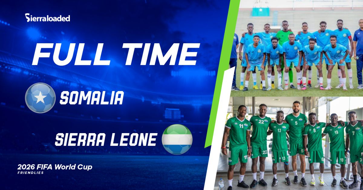 Leone Stars Triumph Over Somalia With 2-0 Victory in International Friendly