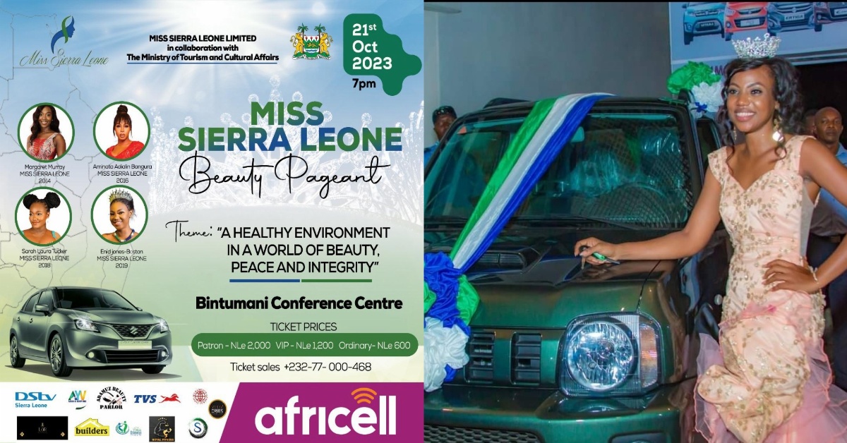 Miss Sierra Leone Limited Announces Date for Miss Sierra Leone 2023 Beauty Pageant
