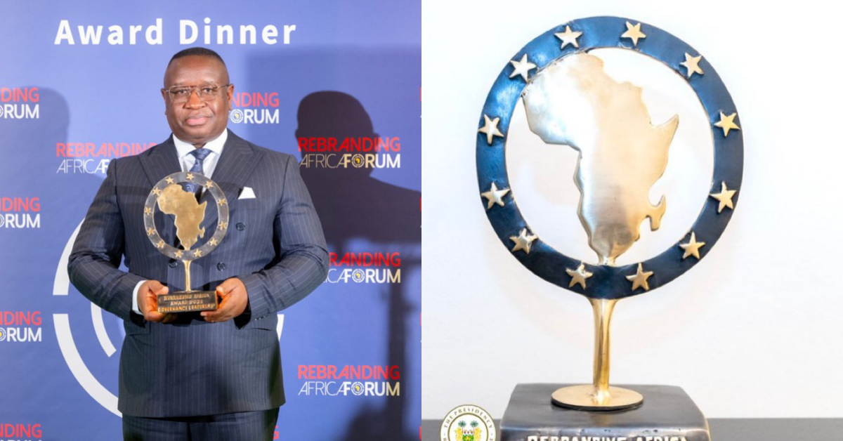 President Bio Honored With Governance Leadership Award at Rebranding Africa Forum Conference
