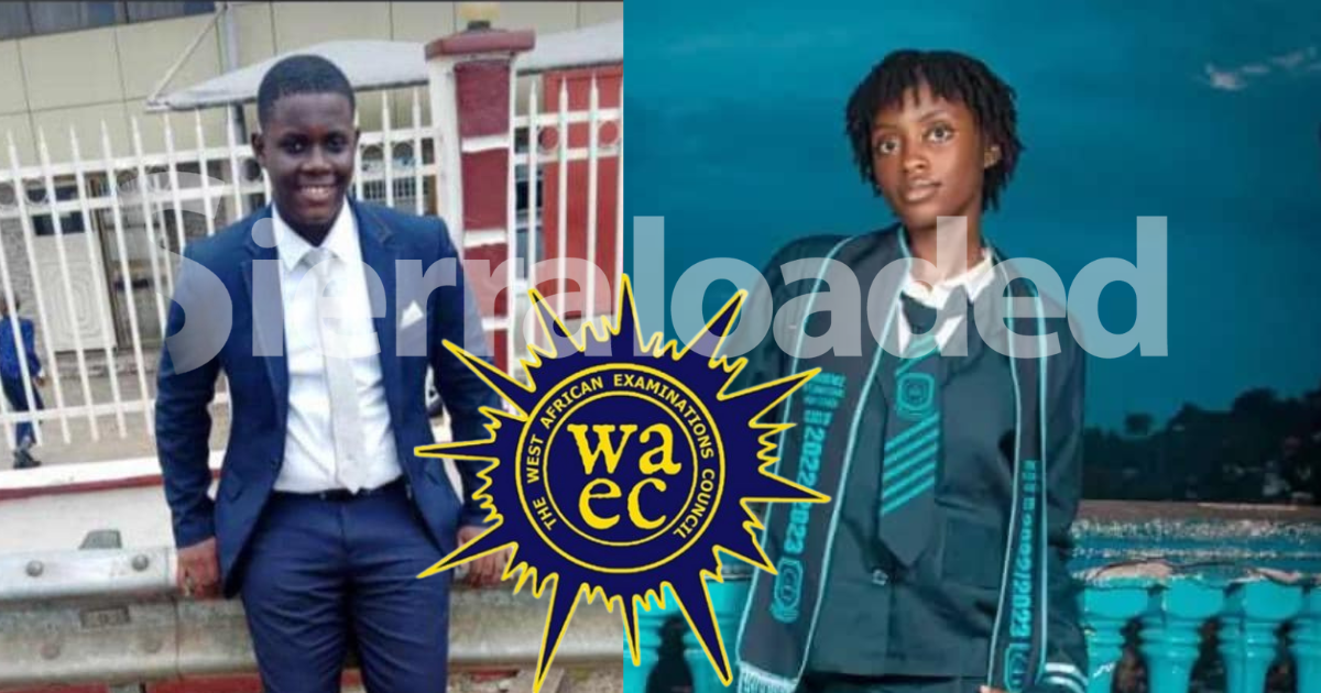 Raymonda E. Mammah And Sahr Edward Fillie Tops WASSCE With 8 A1s