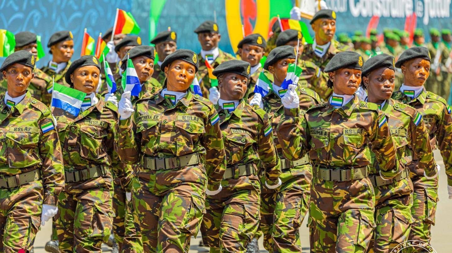 Sierra Leone Army Joins Mali, Niger, Burkina Faso in Guinea Independence Joint Parade