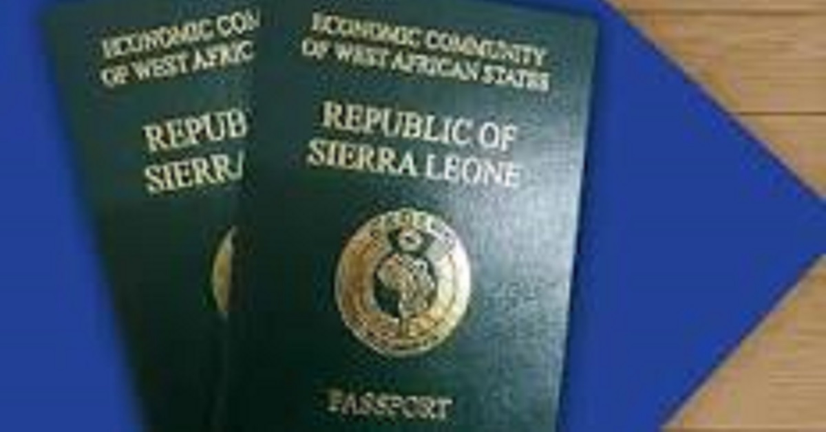 Sierra Leone’s Immigration Prints 50,000 Passports in 8 Months