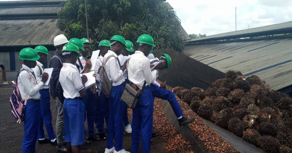 Science Pupils of St. Paul’s Secondary School Visits SOCFIN Agricultural Company on Field Trip