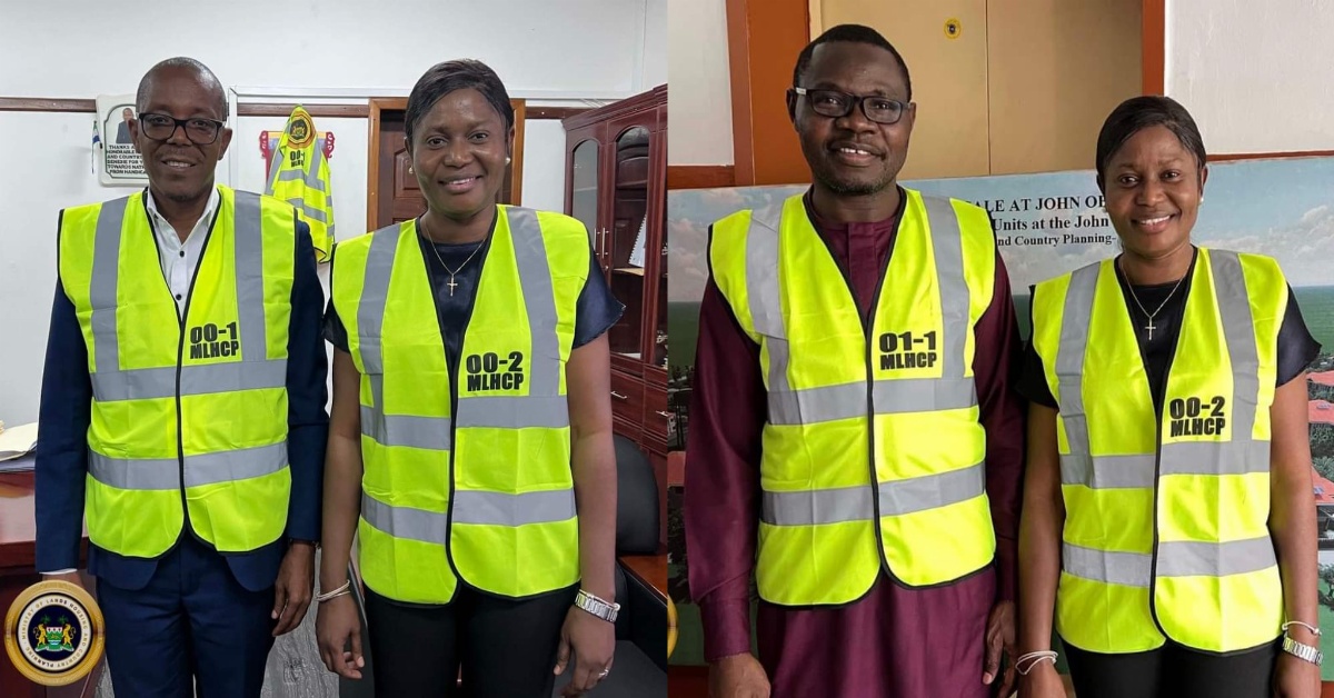 Ministry of Lands Provides Branded Reflector Vests for Staff Members to Enhance Visibility and Safety