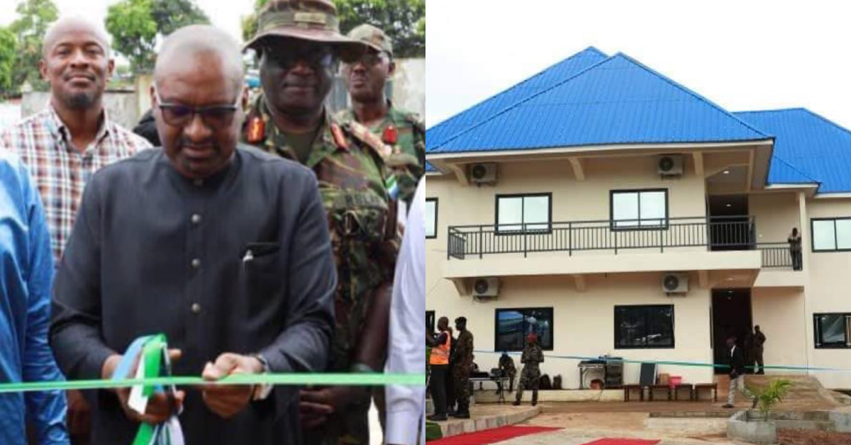 VP Juldeh Jalloh Unveils New Officers’ Mess at Wilberforce Barracks