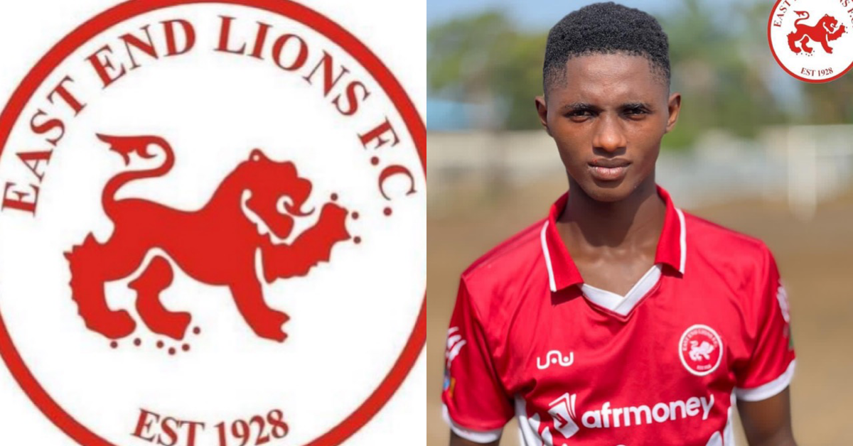 East End Lions Signs 17-Year-Old Striker, Alie ‘Danger’ Conteh From Leicester City Academy