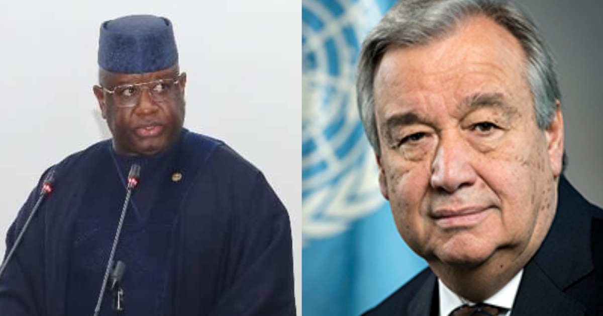 President Bio Receives Goodwill Message From UN Secretary-General