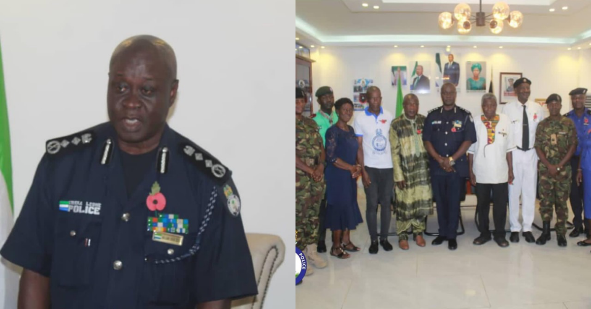 Sierra Leone Ex-Servicemen Association Honors IGP Fayia Sellu For Contributions to Remembrance Day