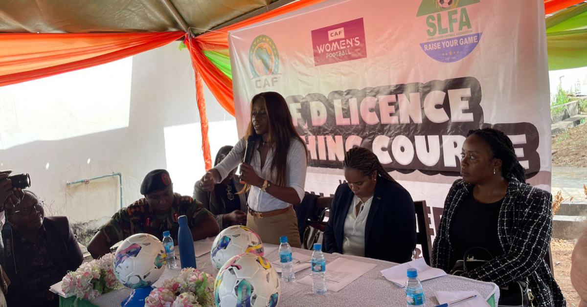 Isha Johansen Launches CAF Coaching Course For Female Inmates in Sierra Leone