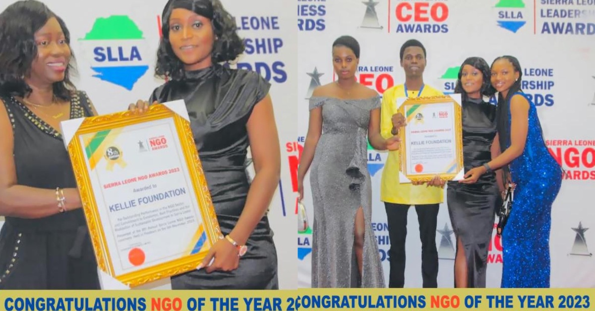 Kellie Foundation Named Best NGO of the Year by Sierra Leone NGO Awards