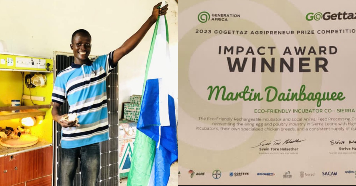 Extraordinary Success: Martin Dainbaquee, Sierra Leone’s Champion in Africa Generation GoGettz Competition