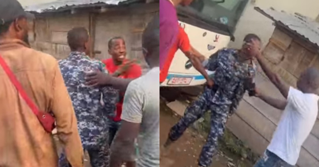 Viral Video: OSD Police Officer in Sierra Leone Allegedly Caught Smoking Kush