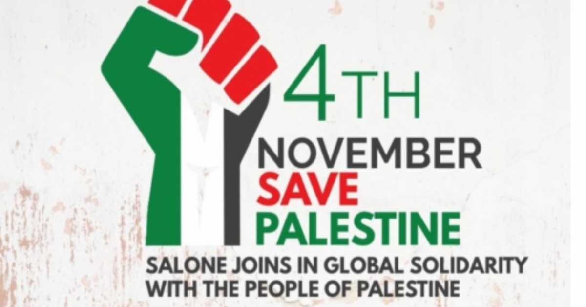 Concerned Sierra Leoneans Join Global Solidarity on November 4th to Support Palestine
