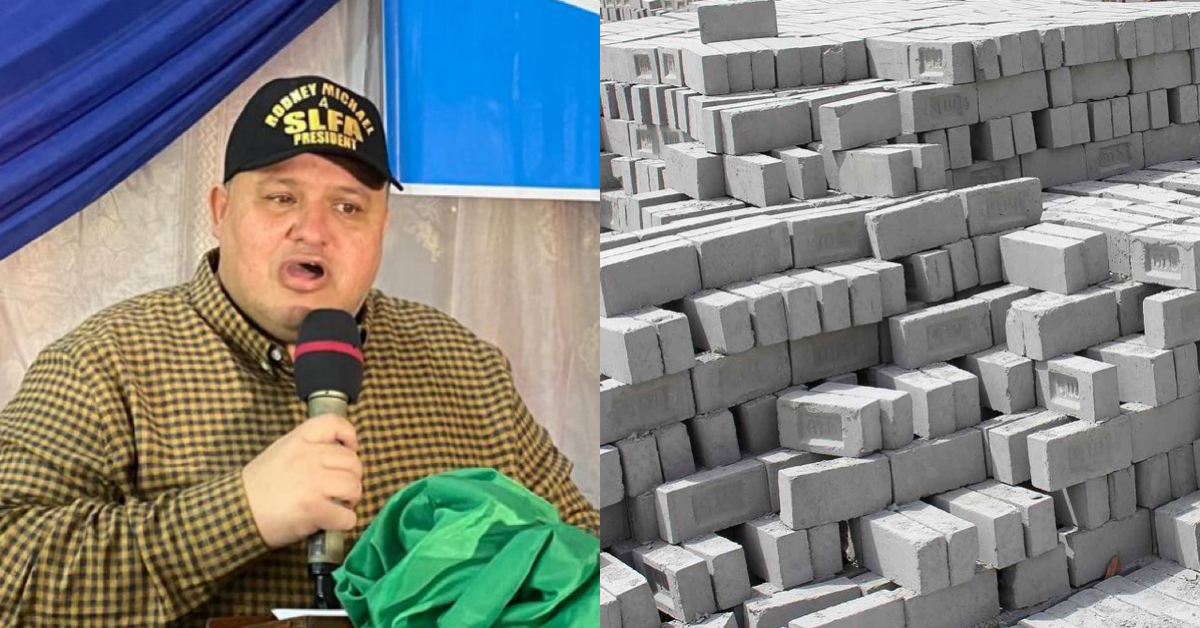 Rodney Michael Urges Sierra Leoneans to Build With Bricks Instead of ‘Expensive’ Concrete