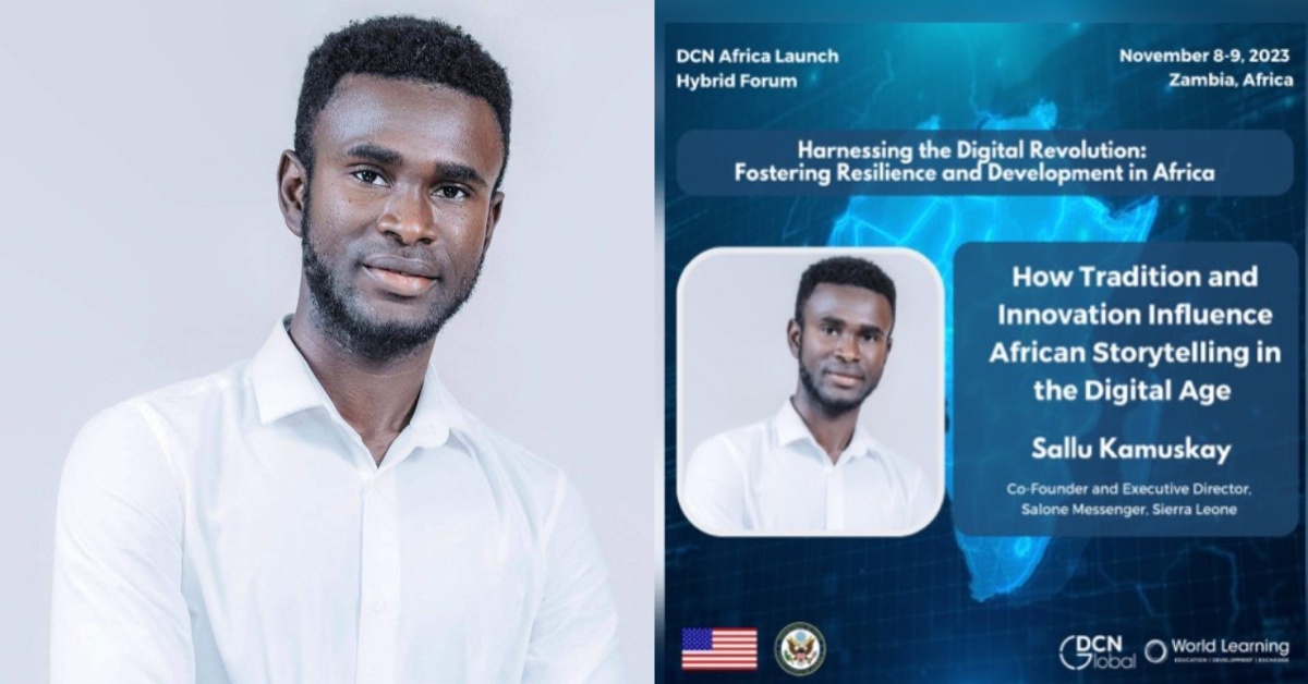 Salone Messenger’s CEO Sallu Kamuskay to participate in DCN Global’s first- Ever Africa Forum in Zambia