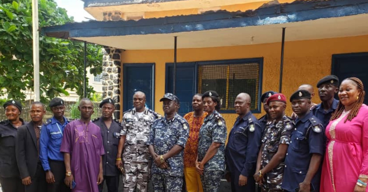 IGP William Fayia Sellu Pays Unannounced Visit to Regional Police Headquarters in Bo